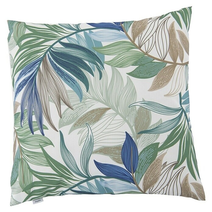 Doppler Kissen (Blau/Grün/Beige, L x B: 45 x 45 cm, Polyester) | BAUHAUS