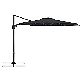 Doppler Ampelschirm rund Life 310 Side (Anthrazit, Durchmesser Bespannung: 310 cm)
