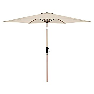 Doppler Balkonschirm rund Life 305 Woodstyle (Natur, Durchmesser Bespannung: 305 cm)