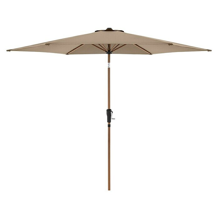 Doppler Balkonschirm rund Life Lift (Greige, Durchmesser Bespannung: 305 cm) | BAUHAUS