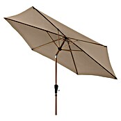 Doppler Balkonschirm rund Life Lift (Greige, Durchmesser Bespannung: 305 cm) | BAUHAUS