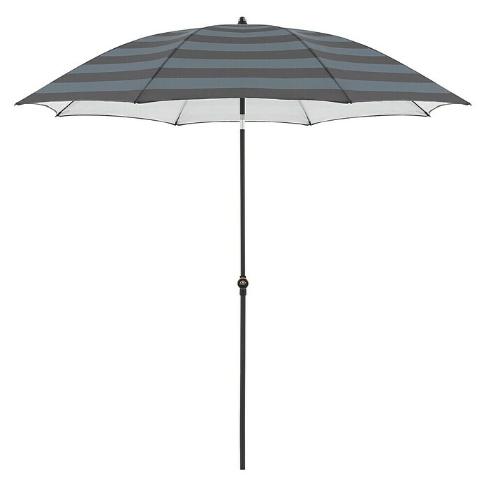 Doppler Balkonschirm rund myZone (Anthrazit gestreift, Durchmesser Bespannung: 200 cm) | BAUHAUS