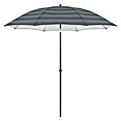 Doppler Balkonschirm rund myZone (Anthrazit gestreift, Durchmesser Bespannung: 200 cm) | BAUHAUS