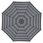 Doppler Balkonschirm rund myZone (Anthrazit gestreift, Durchmesser Bespannung: 200 cm) | BAUHAUS