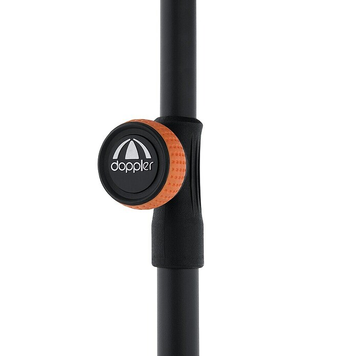 Doppler Balkonschirm rund myZone (Anthrazit gestreift, Durchmesser Bespannung: 200 cm) | BAUHAUS