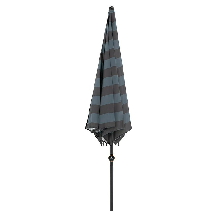 Doppler Balkonschirm rund myZone (Anthrazit gestreift, Durchmesser Bespannung: 200 cm) | BAUHAUS