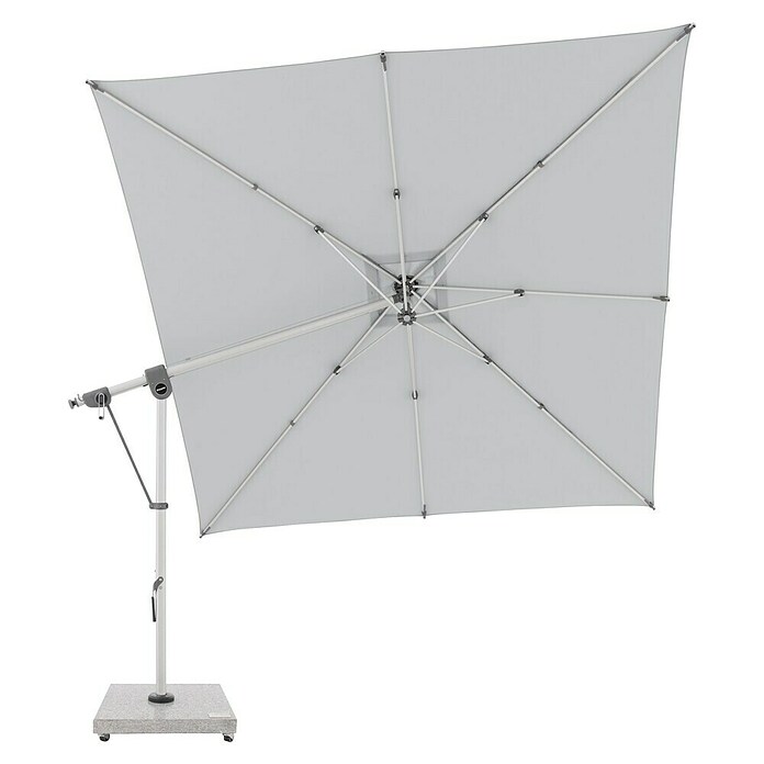 Doppler Expert Ampelschirm Expert (Hellgrau, Bespannungsmaß (L x B): 300 x 300 cm) | BAUHAUS