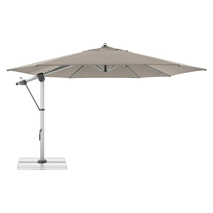 Doppler Expert Ampelschirm Expert 400 Side (Sand, Durchmesser Bespannung: 400 cm) | BAUHAUS