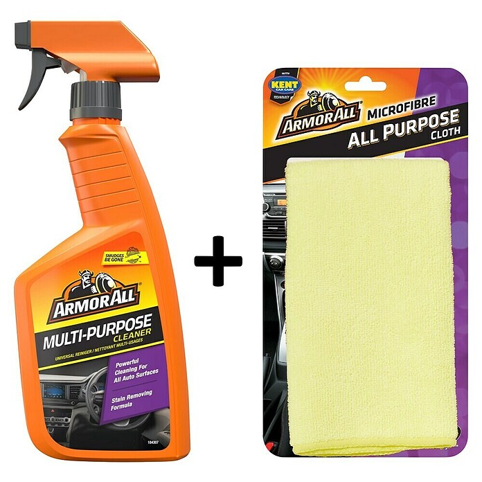 ArmorAll Čistilo za notranjost avtomobila Multi-Purpose Cleaner + krpa iz mikrovlaken  (500 ml) | 2750 - Reinigung, Pflege, Schmierung | BDDB - Autopflege | BDD - Autozubehör | BD - Autozubehör | B - Werkz/Masch/Maschzubeh/Auto | BAUHAUS