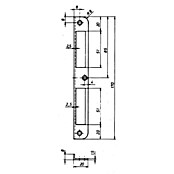 Stabilit Winkelblech (L x B x H: 170 x 20 x 8 mm, Stahl)