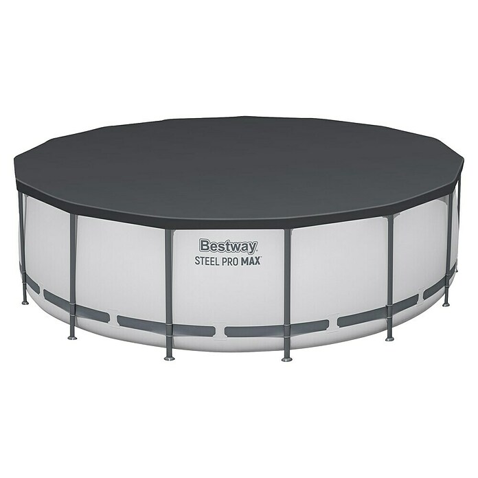 Bestway Montažni bazen Steel Pro Max  (Ø x V: 4,57 x 122 cm, Siva, 16.015 l) | Bazeni z okvirjem | Montažni bazeni | Vrtni bazeni | Bazeni | Vrt in prosti čas | Izdelki | BAUHAUS