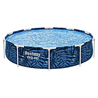 Bestway Bazen sa čeličnim okvirom Steel Pro (Ø x V: 305 x 66 cm, Plava, 4.062 l)