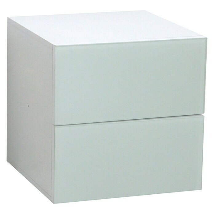Phönix Atlanta Container (L x B x H: 38 x 34 x 34 cm, Weiß, Anzahl Schubladen: 2 Stk.)