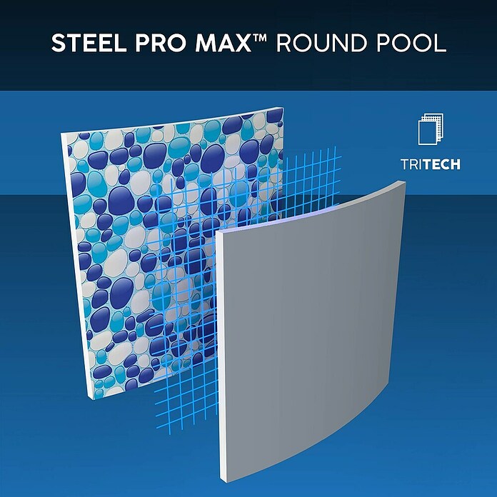 Bestway Montažni bazen Steel Pro Max  (Ø x V: 4,57 x 122 cm, Siva, 16.015 l) | Bazeni z okvirjem | Montažni bazeni | Vrtni bazeni | Bazeni | Vrt in prosti čas | Izdelki | BAUHAUS