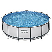 Bestway Montažni bazen Steel Pro Max  (Ø x V: 4,57 x 122 cm, Siva, 16.015 l) | Bazeni z okvirjem | Montažni bazeni | Vrtni bazeni | Bazeni | Vrt in prosti čas | Izdelki | BAUHAUS