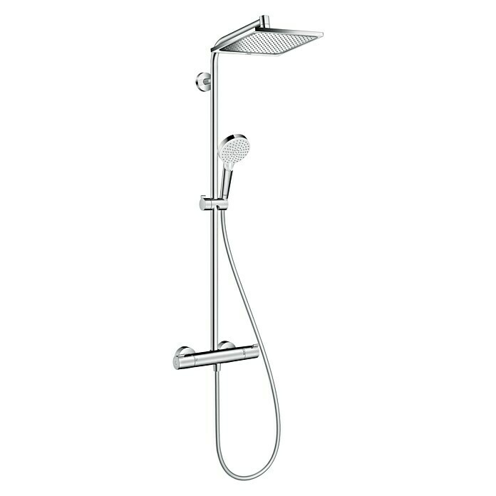 Hansgrohe Crometta Duschsystem E 240Mit Thermostatarmatur, Lochabstand: 103,4 cm, Anzahl Strahlarten: 2 Stk., Chrom Unknown