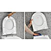 Geberit Renova Nr. 1 Spülrandloses Wand-WC-Set (Mit WC-Sitz, Tiefspüler, Weiß)