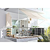 Sunfun Balkonfächer (Beige, 1,4 x 1,4 m)