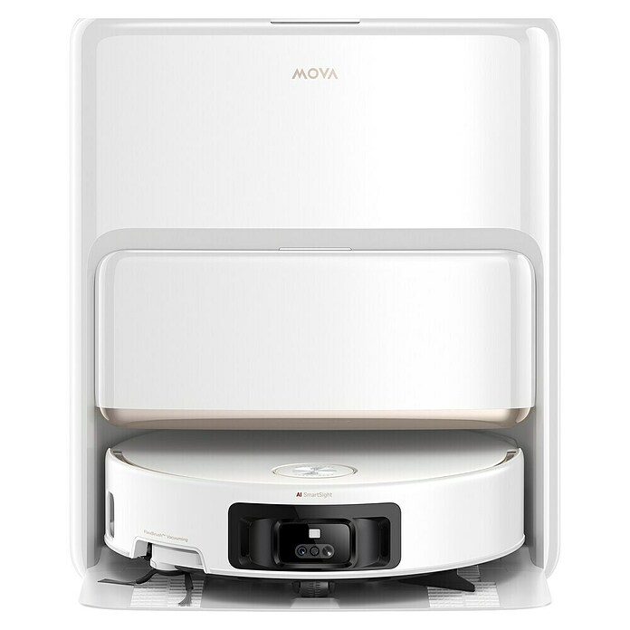 Mova Robot aspirador con mopa Z60 Ultra Roller Standalone (Potencia de aspiración: 26.000 Pa, Duración de la batería: 220 min, Capacidad del robot: 210 ml) | BAUHAUS