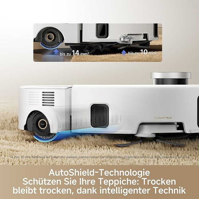 Mova Robot aspirador con mopa Z60 Ultra Roller Standalone (Potencia de aspiración: 26.000 Pa, Duración de la batería: 220 min, Capacidad del robot: 210 ml) | BAUHAUS