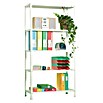 Simonrack Comfort Metallregal (L x B x H: 40 x 90 x 180 cm, Traglast: 100 kg/Boden, Anzahl Böden: 5 Stk., Weiß)
