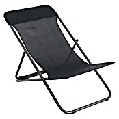 Sunfun Garten-Liegestuhl (Breite: 60 cm, Textilen, Schwarz)