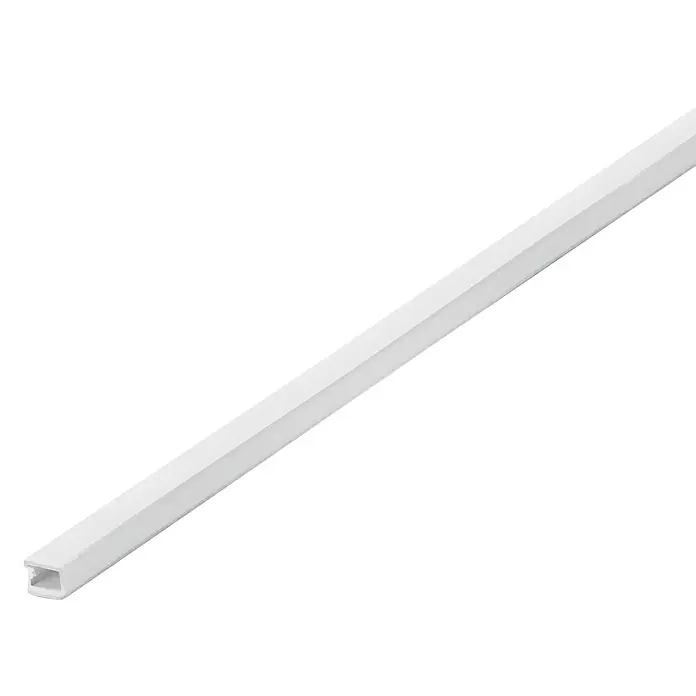 Inofix Canaleta para cables - L x An x Al: 2 m x 5 mm x 9 mm, Blanco - Canaleta blanca para gestión de cables, ideal para enrutar cables discretamente en hogares y oficinas. Su diseño simple se integra en cualquier entorno.