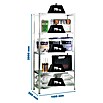 Simonrack Simonclassic Estantería metálica Advantage Superplus (Al x An x Pr: 200 x 110 x 30 cm, Capacidad de carga por balda: 75 kg, Número de baldas: 5 ud., Atornillado, Galvanizado) | BAUHAUS