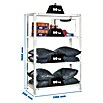 Simonrack Simonclassic Estantería metálica Comfort Superplus (Al x An x Pr: 150 x 110 x 30 cm, Capacidad de carga por balda: 90 kg, Número de baldas: 4 ud., Atornillado, Galvanizado) | BAUHAUS