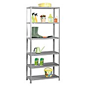 Simonrack Simonclassic Estantería metálica Advantage Plus (Al x An x Pr: 200 x 100 x 40 cm, Capacidad de carga por balda: 75 kg, Número de baldas: 6 ud., Atornillado, Gris) | BAUHAUS