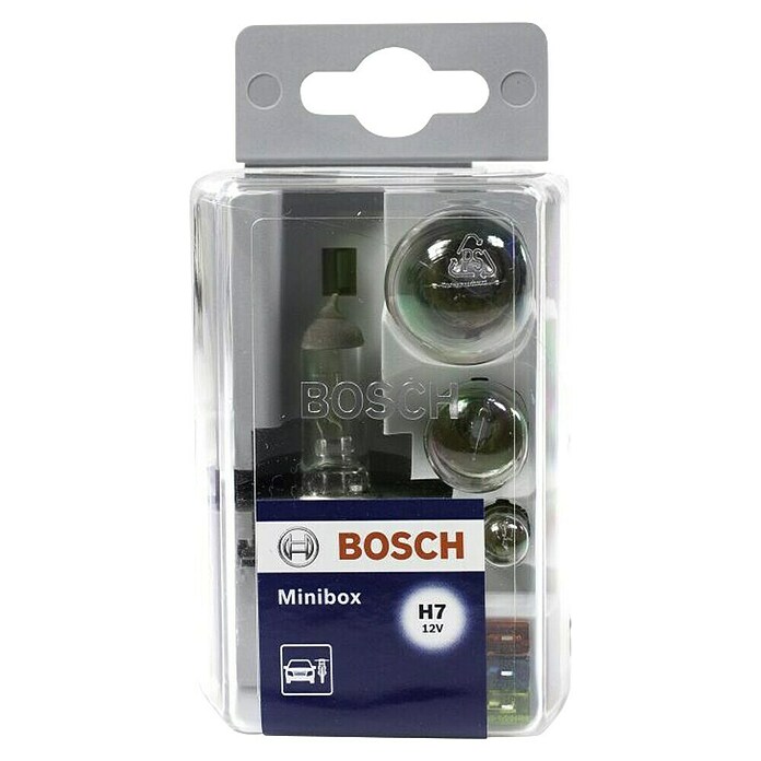 Bosch Set halogenskih žarnic za žaromete H7 Minibox  (7 -del.) | 2764 - Autoelektrik - Leuchtmittel | BDDD - Auto-Werkstatt | BDD - Autozubehör | BD - Autozubehör | B - Werkz/Masch/Maschzubeh/Auto | BAUHAUS