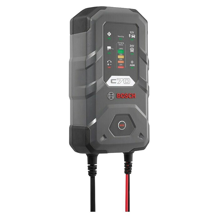 Bosch Polnilec akumulatorja C70  (Primerno za: Svinčeno-kislinske baterije) | 2766 - Ladegeräte/Stationen/Starthilfe | BDDD - Auto-Werkstatt | BDD - Autozubehör | BD - Autozubehör | B - Werkz/Masch/Maschzubeh/Auto | BAUHAUS