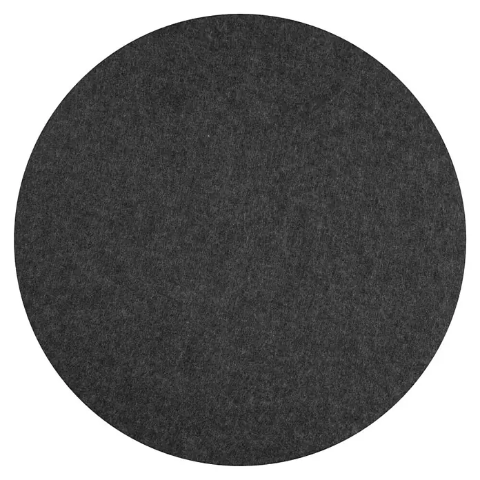 Lautloz Akustikpaneel Roundz - Anthrazit, Ø x S: 60 x 2,4 cm, 1 Stk. - Dunkelgrauer, runder Filzuntersetzer.