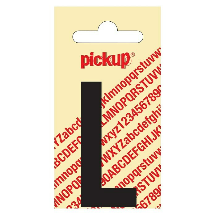 Pickup Etiqueta adhesiva (Motivo: L, Negro, Altura: 60 mm)