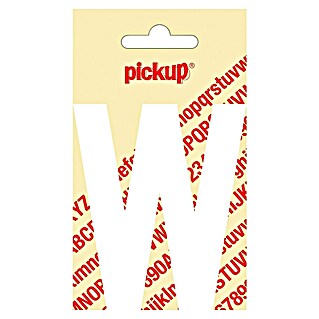Pickup Samolepilni listki (Motiv: W, Bele barve, Višina: 90 mm)
