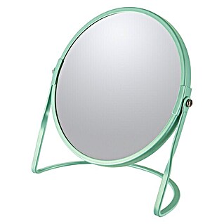 Spirella Espejo cosmético Akira (18,4 x 20 cm, Redonda, Verde, Aumento: 100 %)