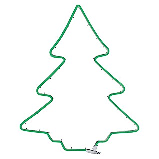 Tween Light Árbol de navidad metálico (Para exterior, An x Al: 47 x 56 cm, Verde)