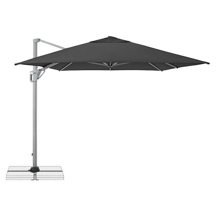 Doppler Ampelschirm Active Neo (Anthrazit, L x B: 350 x 260 cm) | BAUHAUS