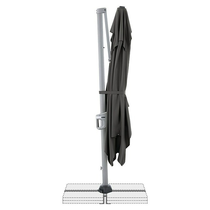 Doppler Ampelschirm Active Neo (Anthrazit, L x B: 350 x 260 cm) | BAUHAUS