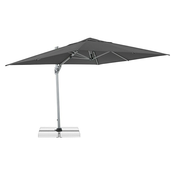 Doppler Ampelschirm Active Neo (Anthrazit, L x B: 350 x 260 cm) | BAUHAUS