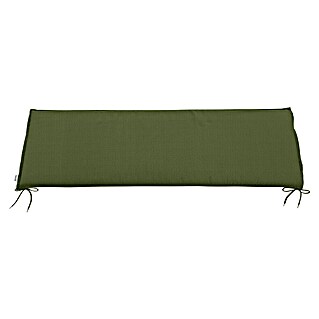 Doppler Bankauflage Life (4-er Bank, L x B x H: 180 x 45 x 4 cm, Polyester, Moosgrün)