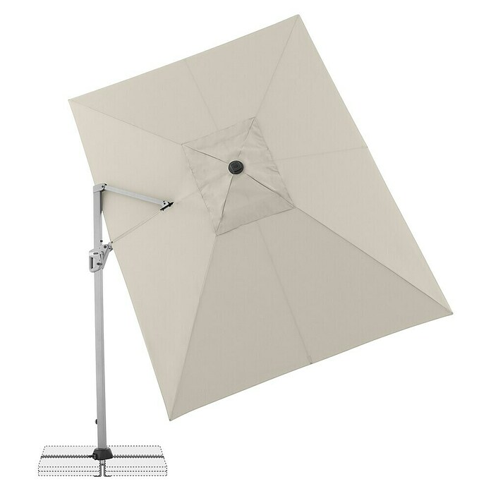 Doppler Ampelschirm Active Neo (Natur, Bespannungsmaß (L x B): 260 x 350 cm) | BAUHAUS