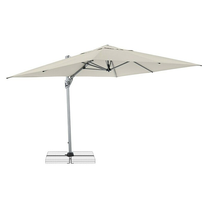 Doppler Ampelschirm Active Neo (Natur, Bespannungsmaß (L x B): 260 x 350 cm) | BAUHAUS