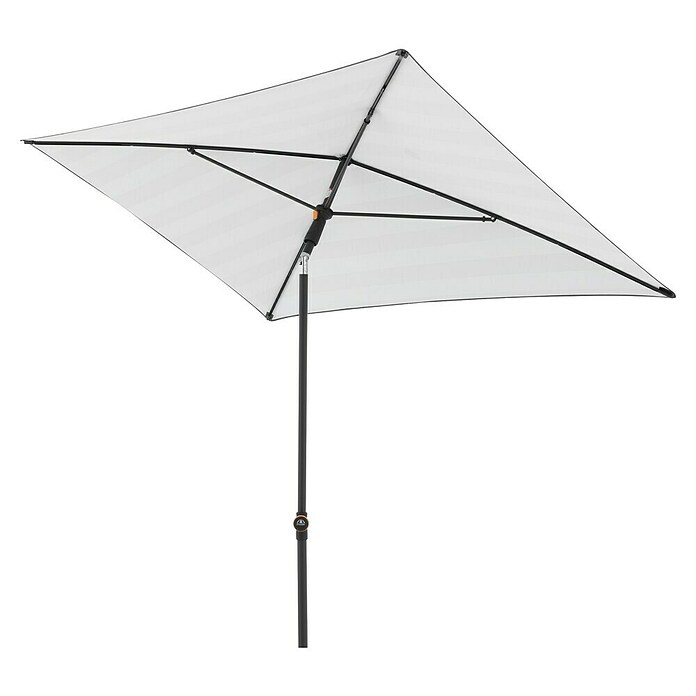 Doppler Balkonschirm myZone (Anthrazit gestreift, Bespannungsmaß (L x B): 125 x 190 cm) | BAUHAUS
