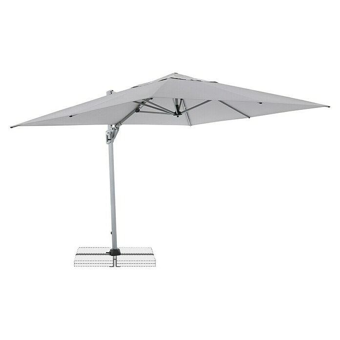 Doppler Ampelschirm Active Neo Side (Hellgrau, Bespannungsmaß (L x B): 260 x 350 cm) | BAUHAUS