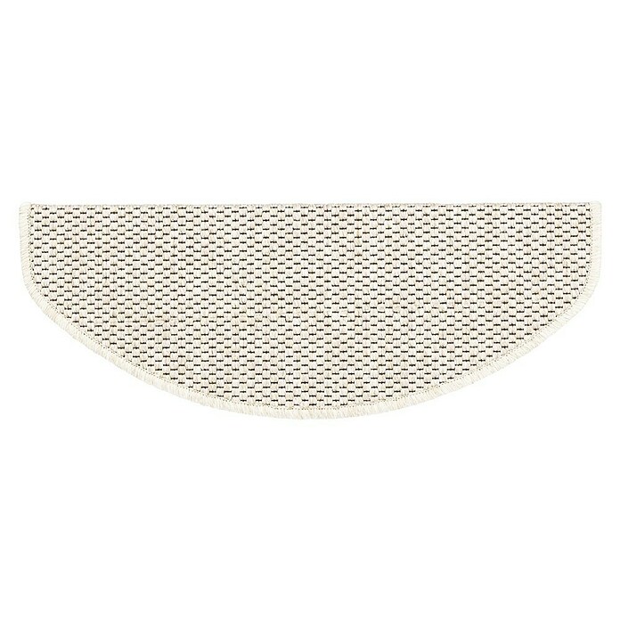 Stufenmatte Kalkutta (65 x 23,5 cm, Creme, Halbrund) | BAUHAUS