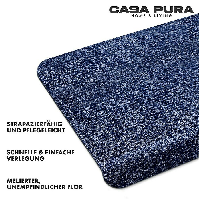 Stufenmatte Leipzig (60 x 25 cm, 100 % Polypropylen, Blau) | BAUHAUS