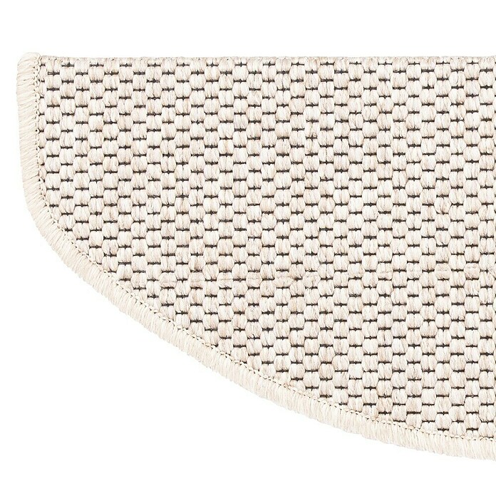 Stufenmatte Kalkutta (65 x 23,5 cm, Creme, Halbrund) | BAUHAUS