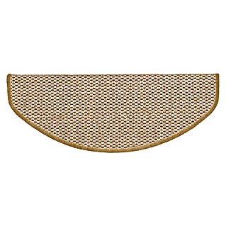 Stufenmatte Kalkutta (65 cm x 23,5 cm x 5 mm, Natur, Halbrund)