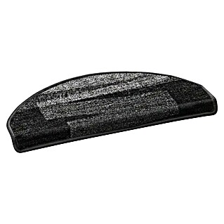 Stufenmatte Veneto (65 cm x 23,5 cm x 8,5 mm, Schwarz, Halbrund)